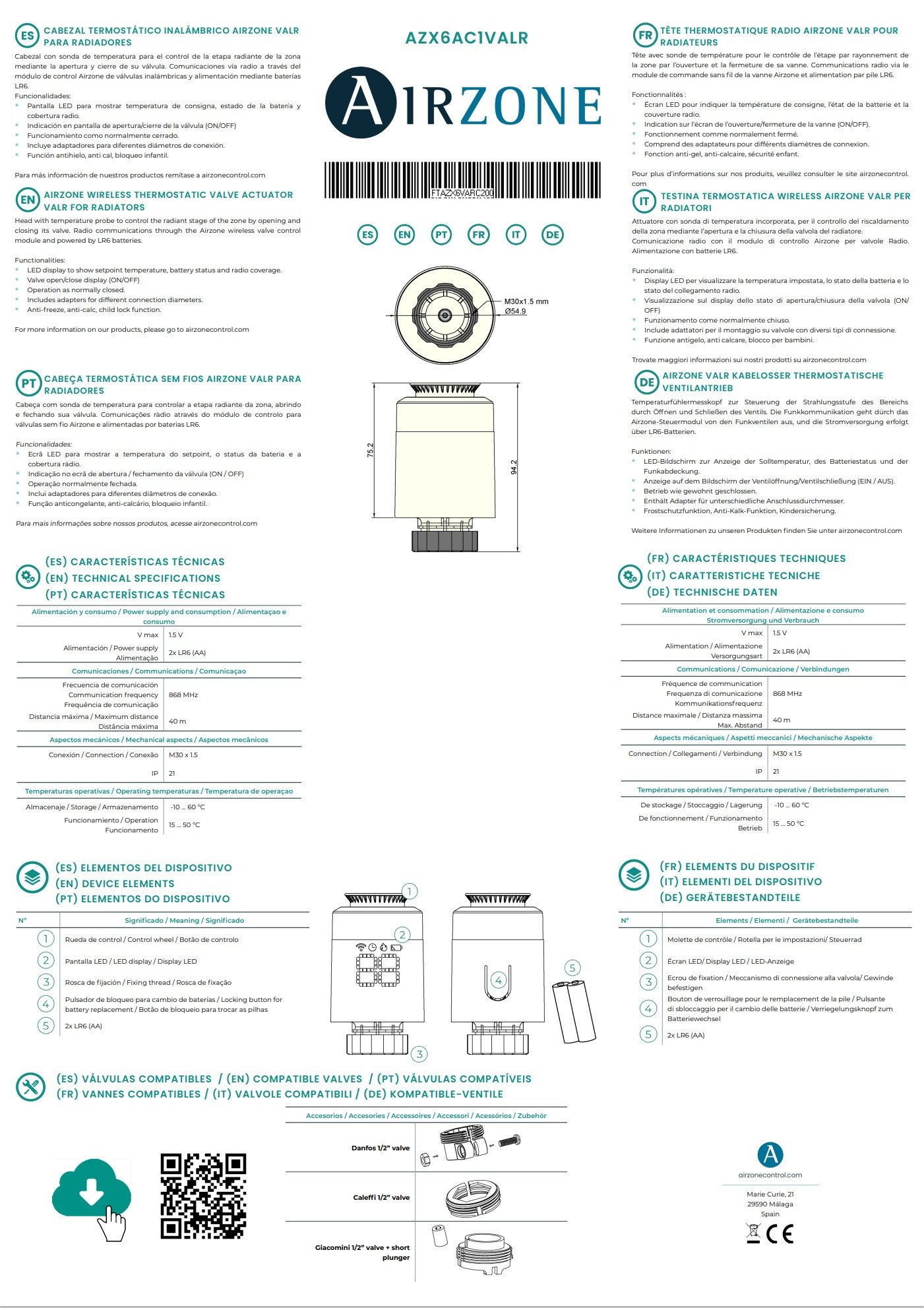 ficha-tecnica-aizone-valvula.termostica.inalambrica-azx6ac1valr