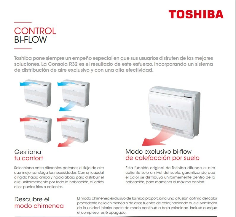 confor-bi-flow-toshiba-consola-split-suelo-silvestone