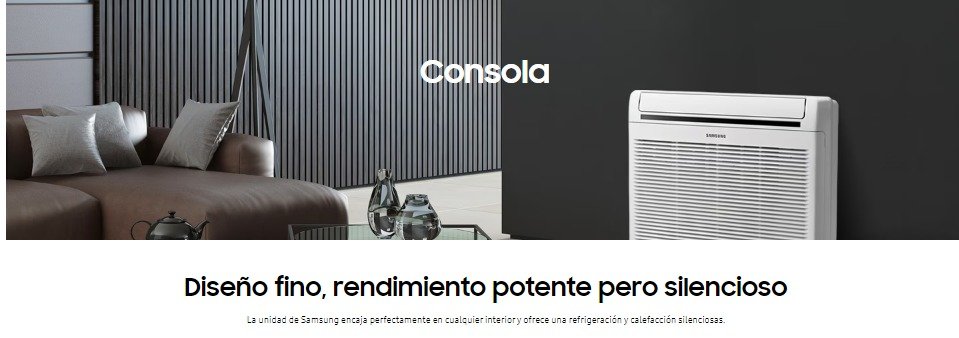 presentación-console-samsung-pared