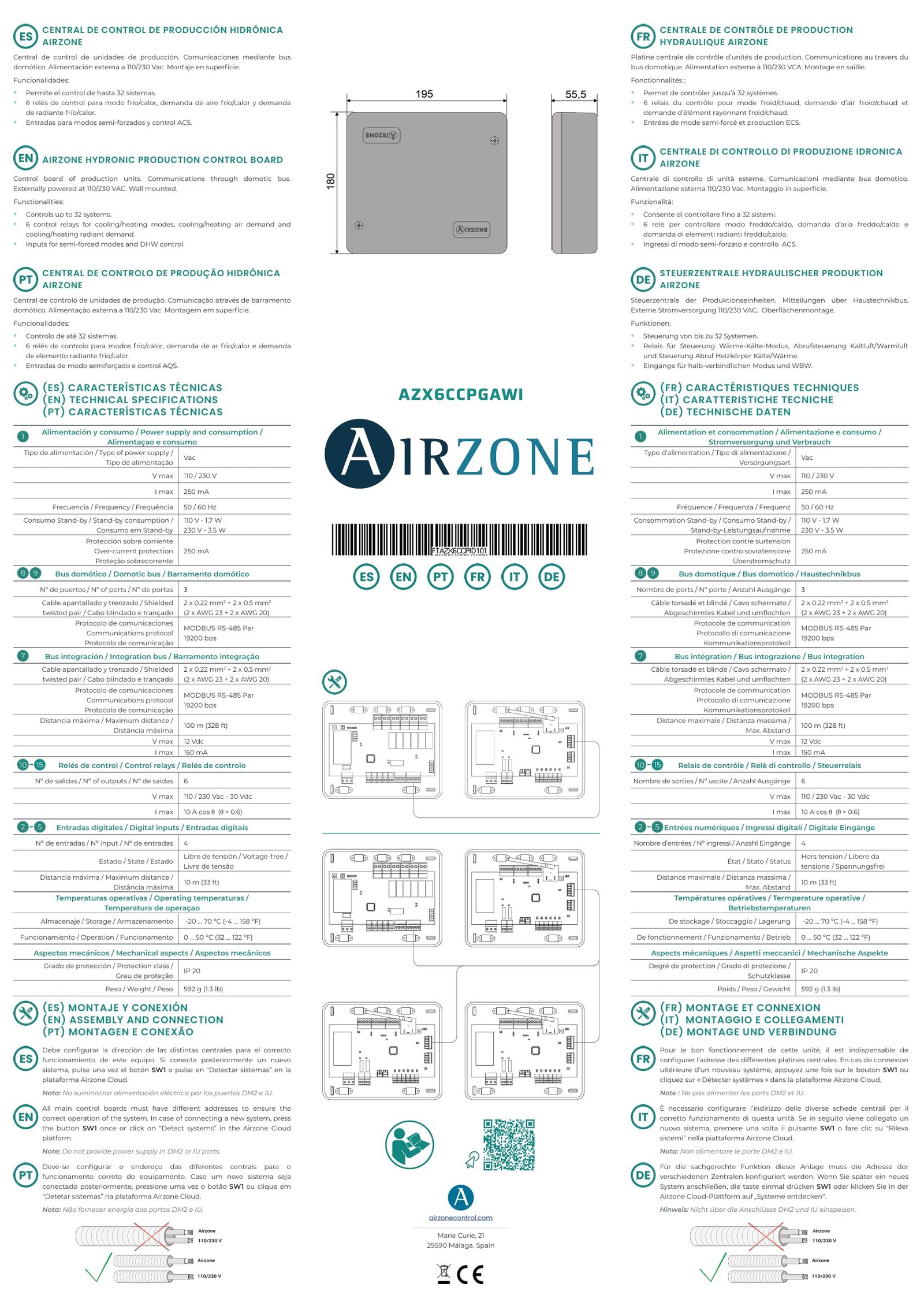 ficha-tecnica-central-de-produccion-hidronica-airzone- AZX6CCPGAWi
