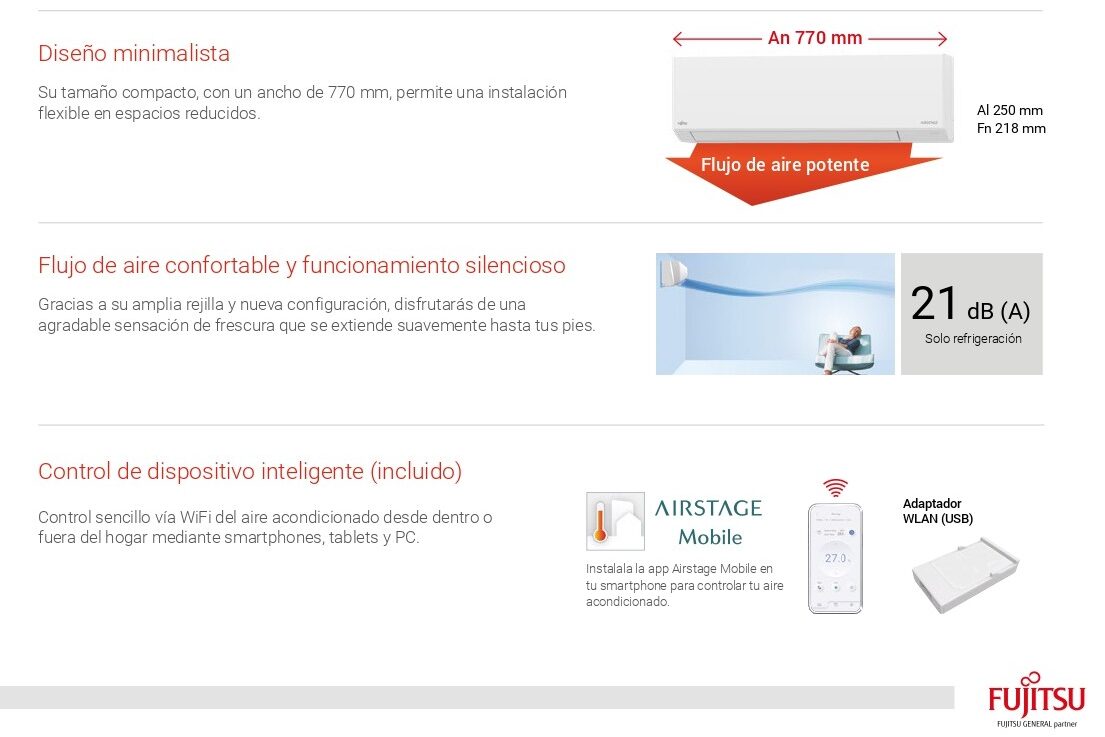 caracteristicas-split-fujitsu-asy50-kl.